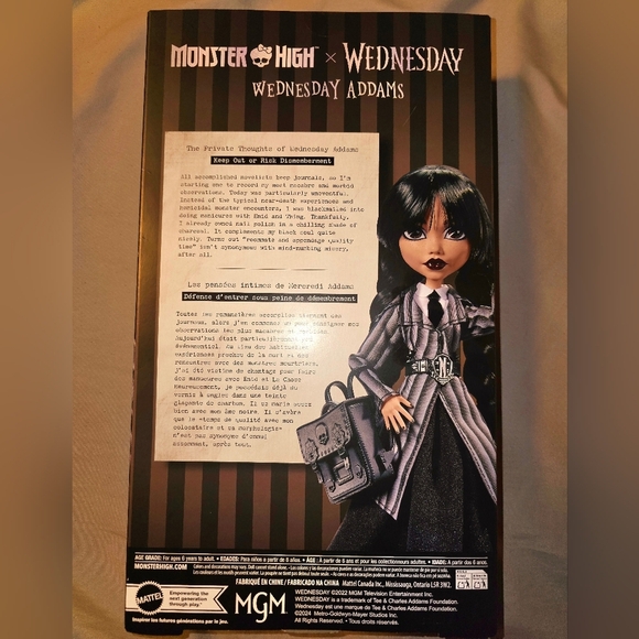 Wednesday Addams & Pet Thing Monster High Doll NEW SEALED HTF - Picture 3 of 4